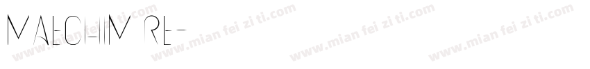 Maechim Re字体转换
